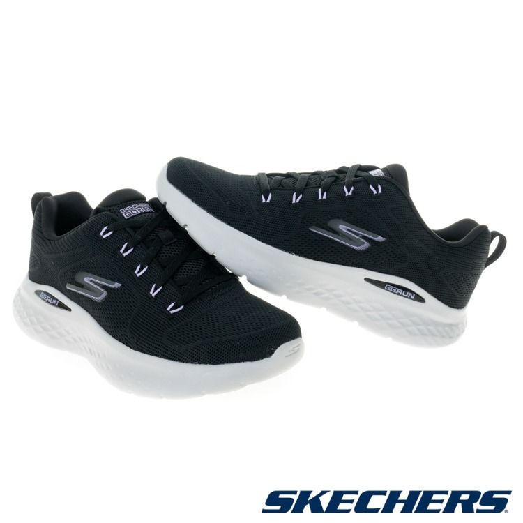 【大力好物】SKECHERS 慢跑鞋 Go Run Lite-Pure 女鞋 黑 紫 透氣 緩震 回彈鞋墊 健走 運動鞋-細節圖3