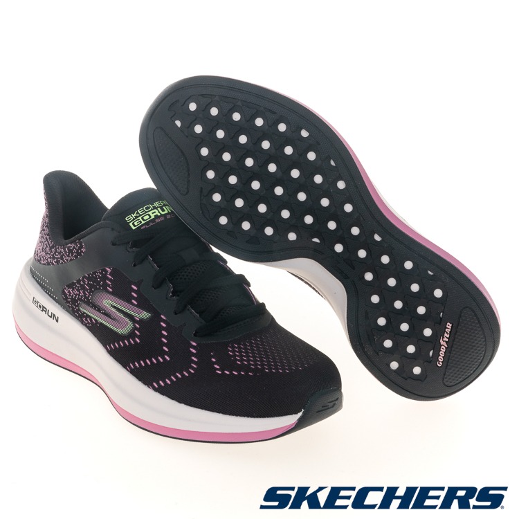 【大力好物】SKECHERS 慢跑鞋 Go Run Pulse 2.0 女鞋 黑 灰 輕量 避震 瑜珈鞋墊 健走 運動鞋-細節圖3