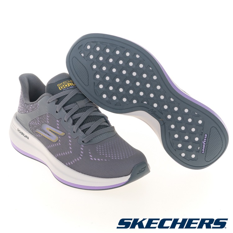 【大力好物】SKECHERS 慢跑鞋 Go Run Pulse 2.0 女鞋 黑 灰 輕量 避震 瑜珈鞋墊 健走 運動鞋-細節圖7