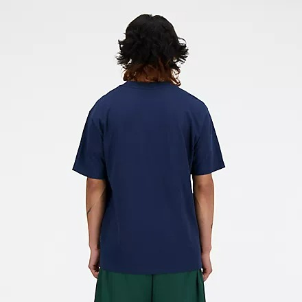 【大力好物】NEW BALANCE ATHLETICS TEE 白 深藍 深綠 棒球 籃球 短袖 短T MT4157-細節圖4