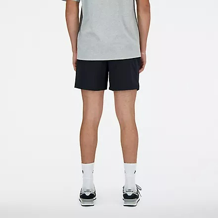 【大力好物】NEW BALANCE 黑 深藍 5吋 梭織 運動 短褲 慢跑 透氣 快乾  MS41517-細節圖5