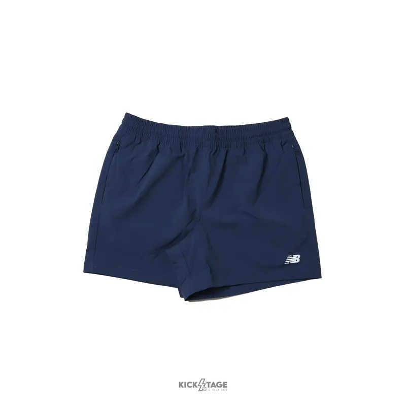【大力好物】NEW BALANCE 黑 深藍 5吋 梭織 運動 短褲 慢跑 透氣 快乾  MS41517-細節圖7