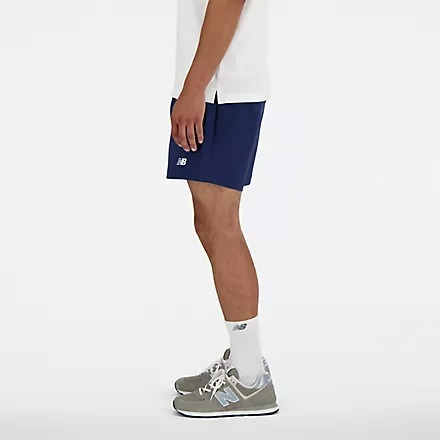 【大力好物】NEW BALANCE 黑 深藍 5吋 梭織 運動 短褲 慢跑 透氣 快乾  MS41517-細節圖9