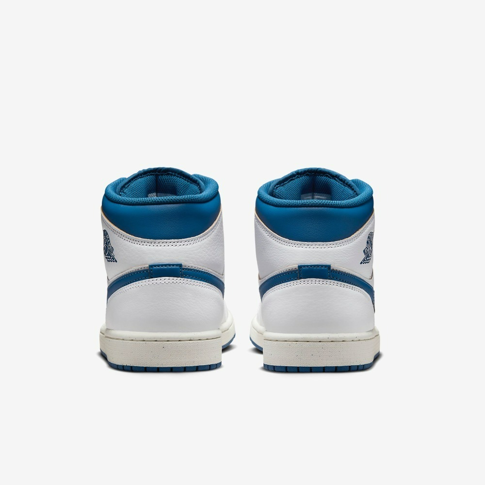 【大力好物】Nike Air Jordan 1 Mid SE 白藍 男鞋 休閒鞋 復古球鞋 FN5215-141-細節圖6