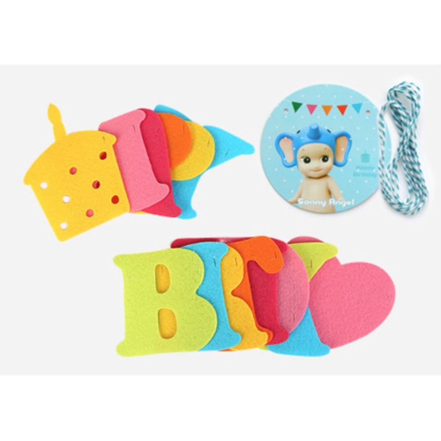 小蛋糕彩色生日掛旗 [不織布] 慶生 生日 派對 裝飾 佈置 掛旗 橫幅 -細節圖9