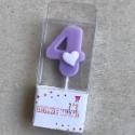 紫色0~9數字蠟燭 生日蠟燭 慶生 派對 週歲-規格圖11