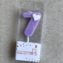 紫色0~9數字蠟燭 生日蠟燭 慶生 派對 週歲-規格圖11