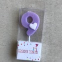 紫色0~9數字蠟燭 生日蠟燭 慶生 派對 週歲-規格圖11
