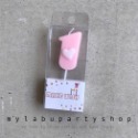 粉色0~9數字蠟燭 生日蠟燭 慶生 派對 週歲-規格圖1