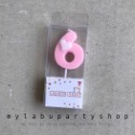 粉色0~9數字蠟燭 生日蠟燭 慶生 派對 週歲-規格圖1