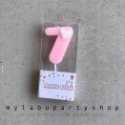 粉色0~9數字蠟燭 生日蠟燭 慶生 派對 週歲-規格圖1
