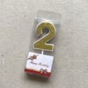 0~9數字造型蠟燭 金蔥-黃-規格圖11
