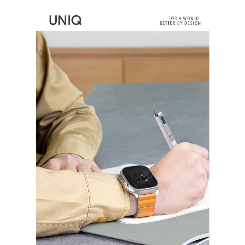 UNIQ Revix PE 雙色矽膠真皮錶帶 38/40/41mm & 42/44/45/49mm 共用款-細節圖4