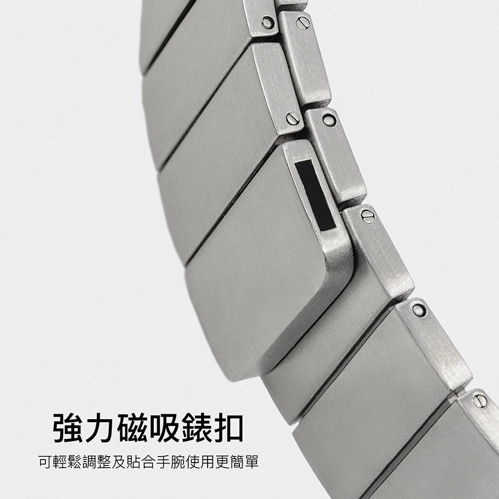 MAGEASY 魚骨牌 Apple Watch 1-8代 適用 Maestro M 不鏽鋼磁扣鏈錶環 金屬錶帶-細節圖3