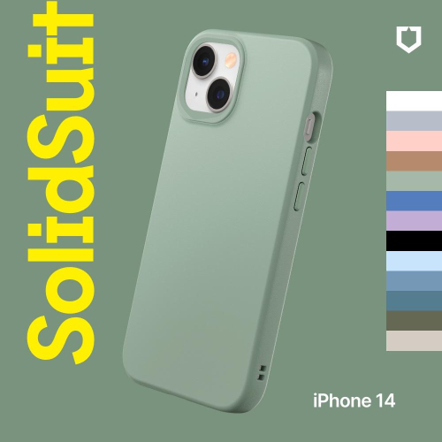 犀牛盾 適用iPhone 14 / 14 Plus SolidSuit 經典防摔背蓋手機殼 全新顏色