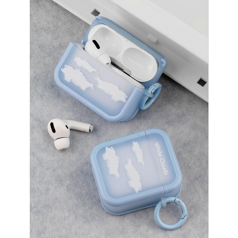 Koios▸藍天白雲磨砂耳機殼Airpods 1 2 3 Pro2 Pro 保護殼 耳機殼 保護套 耳機套 防摔殼-細節圖4