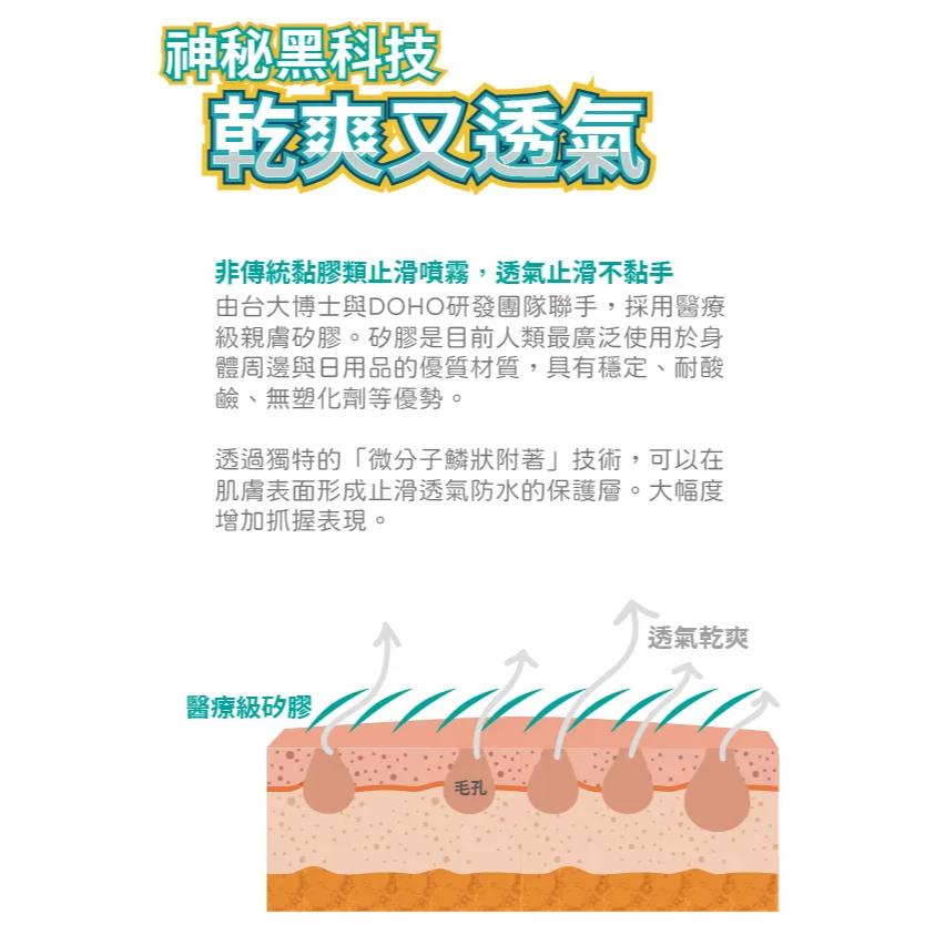 DOHO「抓得住」運動止滑噴霧 球拍球桿球棒止滑 提升運動表現 防滑 羽球 網球-細節圖4