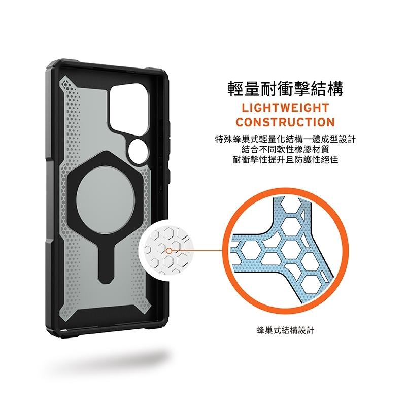 【UAG】Galaxy S24/S24 Ultra(一般/磁吸式) 耐衝擊支架保護殼 黑橘  無線MagSafe 手機殼-細節圖7