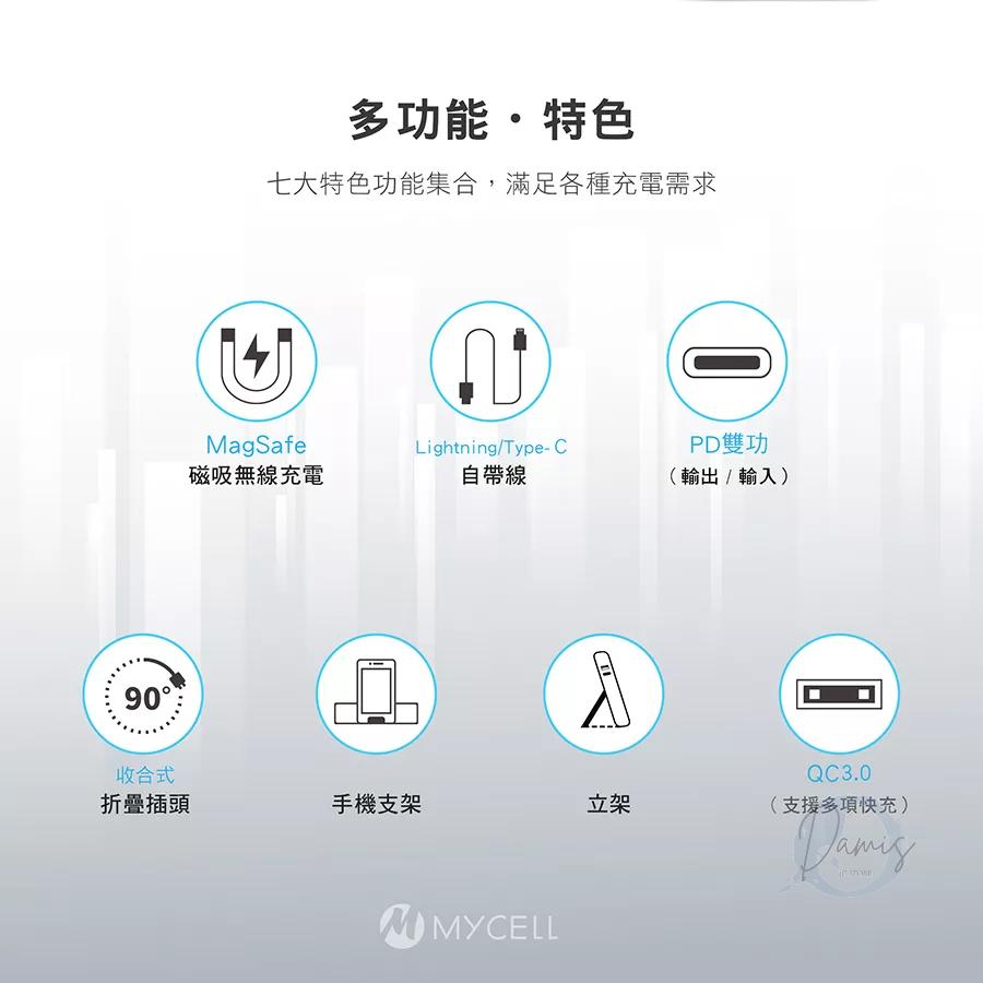 MYCELL 七合一多功用無線 行動電源-細節圖3