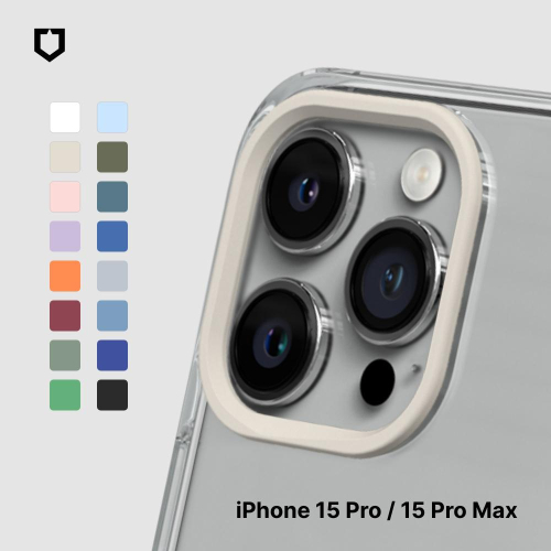 犀牛盾 適用iPhone 15/Plus/Pro/Pro Max Clear透明防摔手機殼 專用鏡頭框