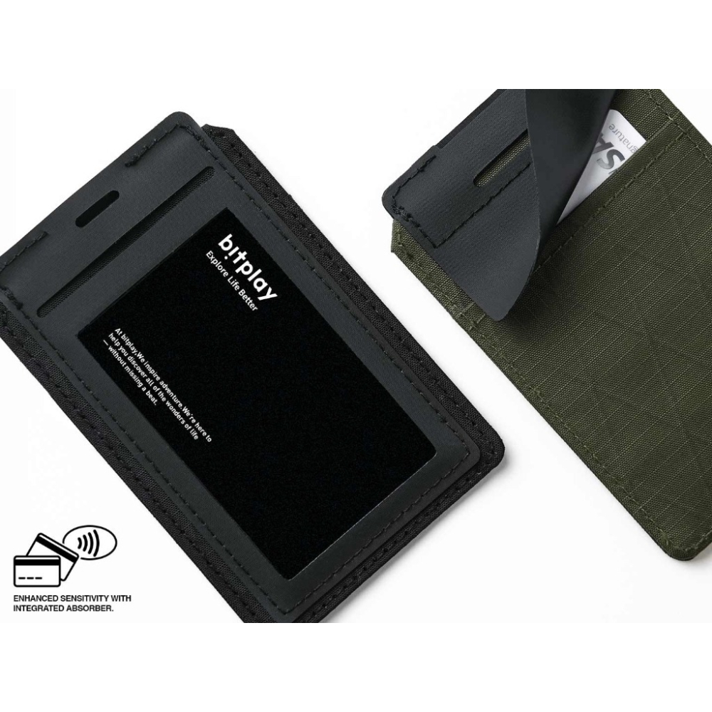 bitplay▸2-Way行李證件套 防水證件套 信用卡 悠遊卡 防潑水 雙面感應 識別證 工作證 行李箱吊牌-細節圖5