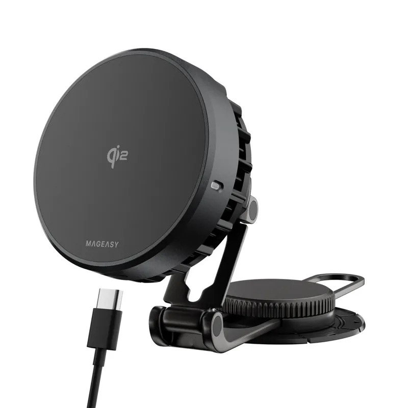 Mageasy MagMount【Qi2】智慧冷卻車用手機支架-規格圖1