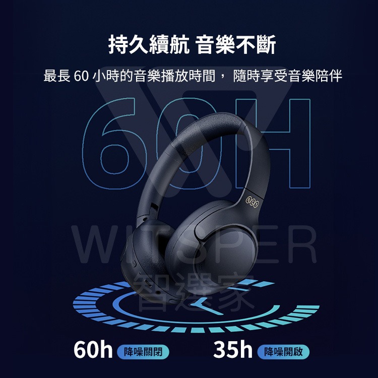 QCY H3 降噪藍牙耳罩式耳機-細節圖10