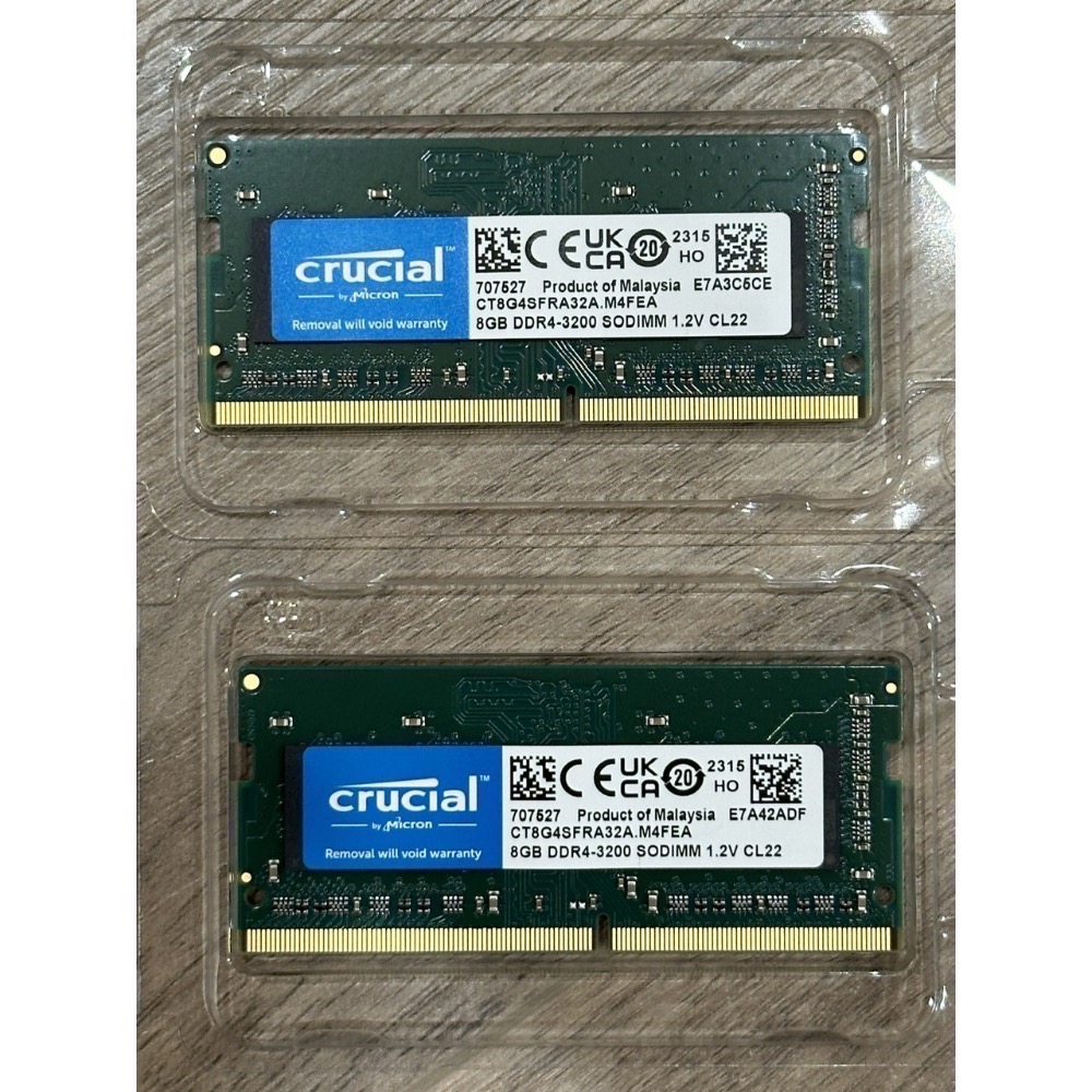 美光 Micron Crucial DDR4 3200 8G RAM 記憶體 兩條-細節圖2