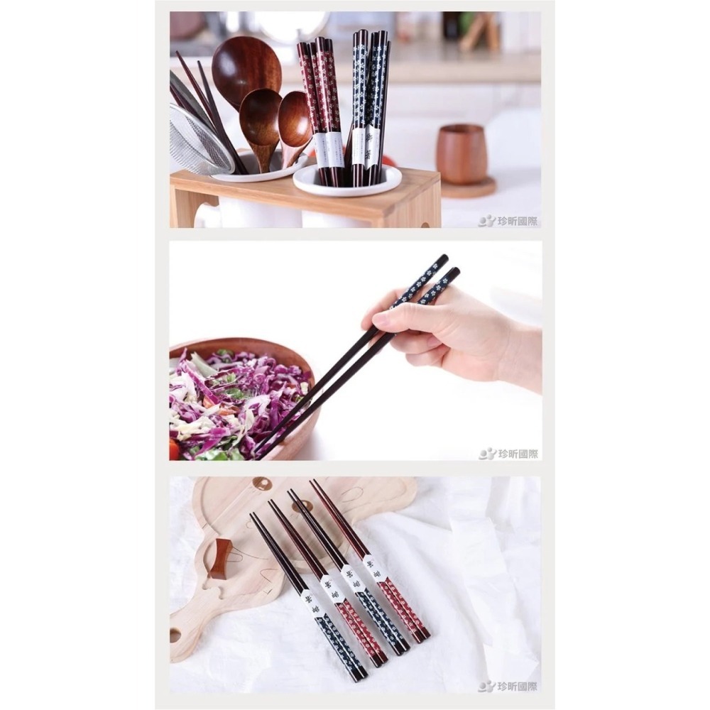 【珍昕原木】日式櫻花柯木木筷 兩色-細節圖7