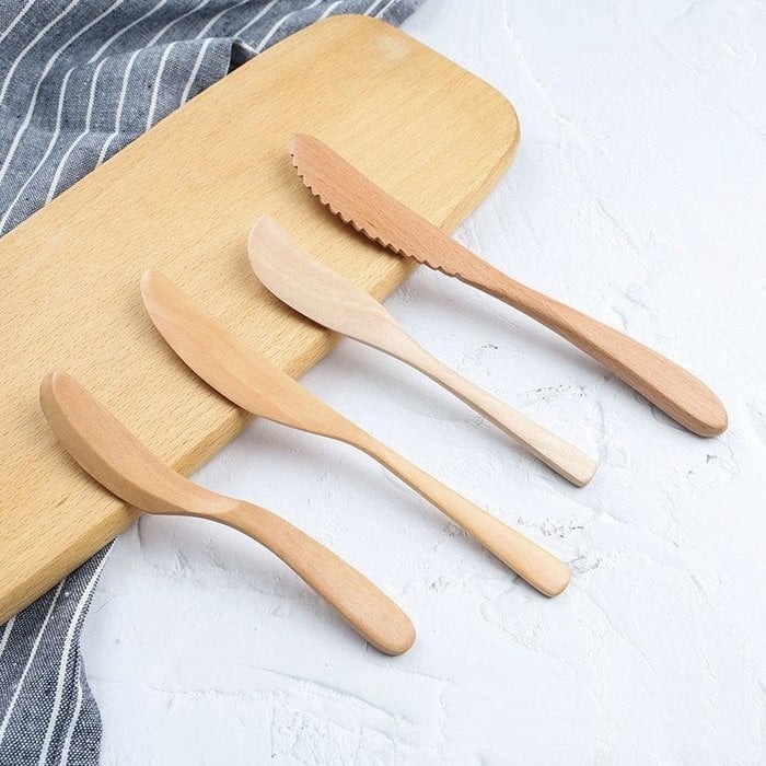 【珍昕原木】質感日式木直抹醬刀 八款-細節圖2