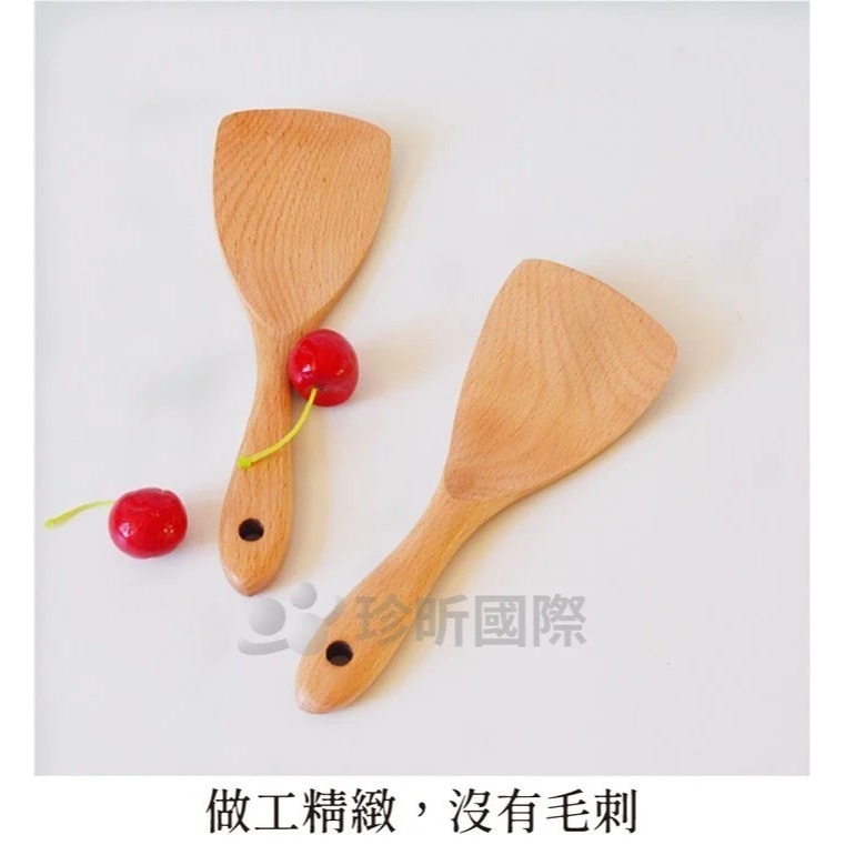【珍昕原木】日式質感厚柄櫸木飯勺 1入-細節圖5