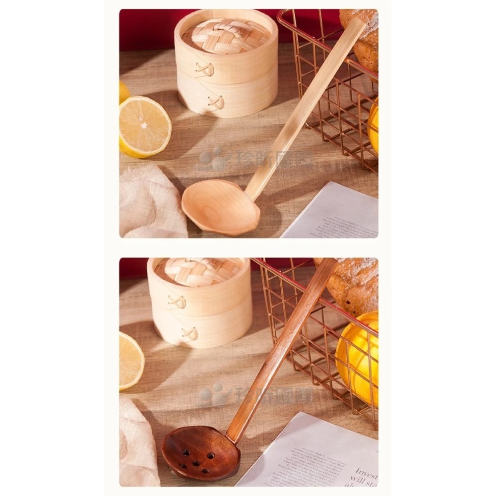 【珍昕原木】質感楠木荷木木杓漏杓 三款-細節圖8