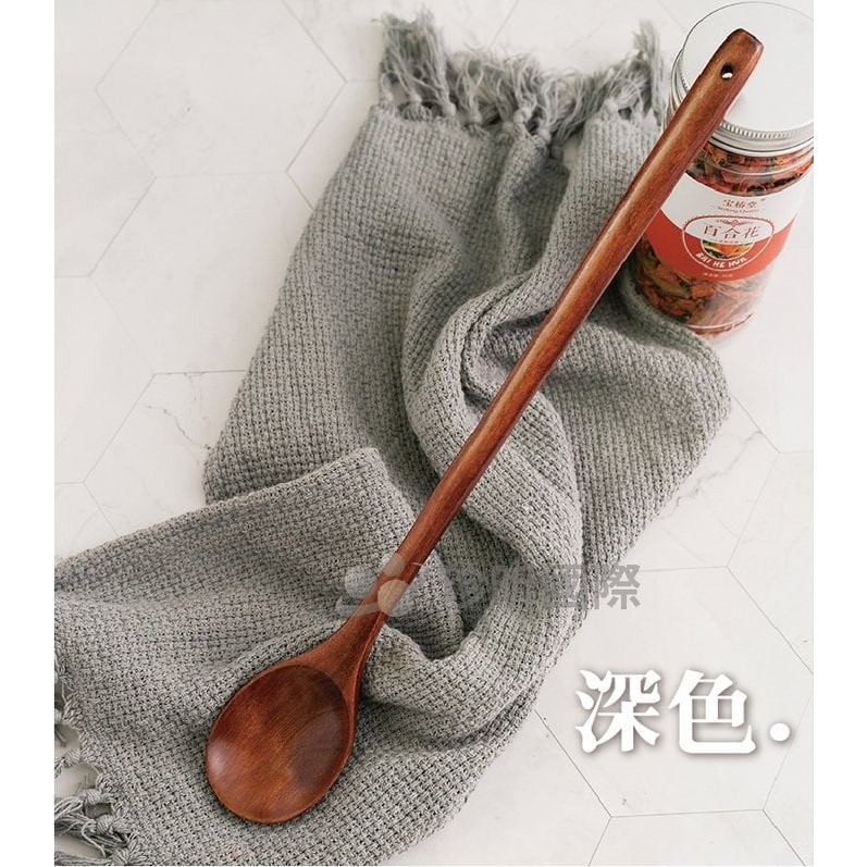 【珍昕原木】創意韓式木質加長柄攪拌料理勺 兩色-細節圖10