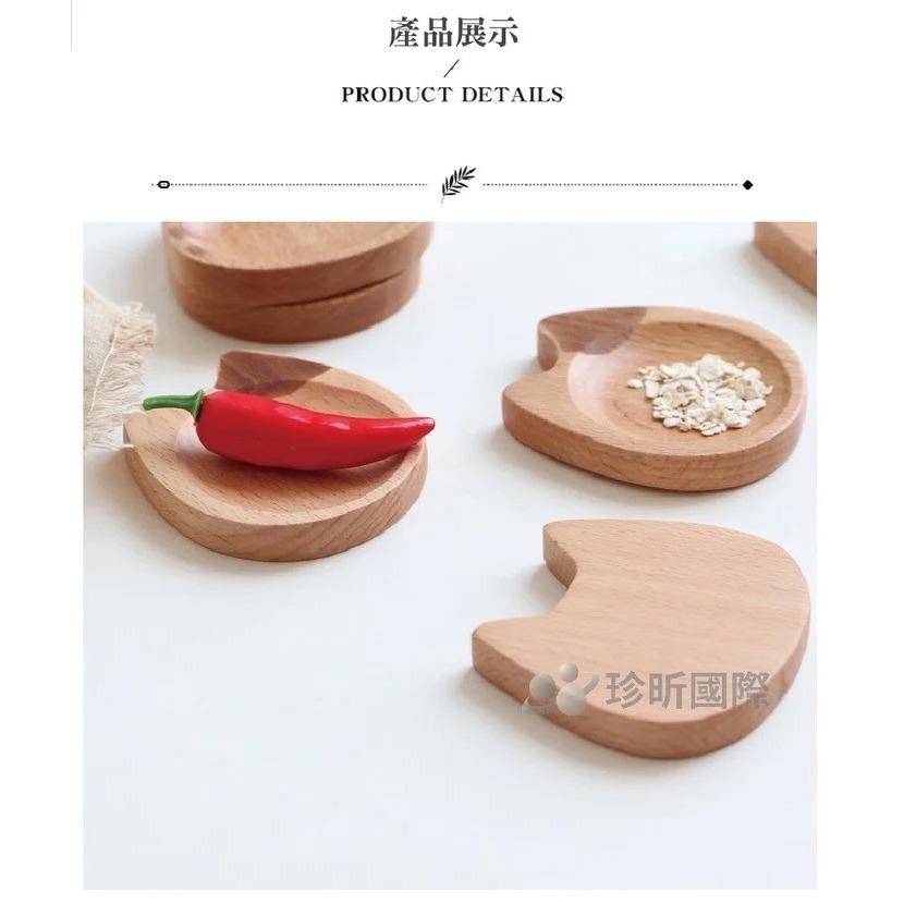 【珍昕原木】日式貓咪造型櫸木質感小碟盤 兩款-細節圖6