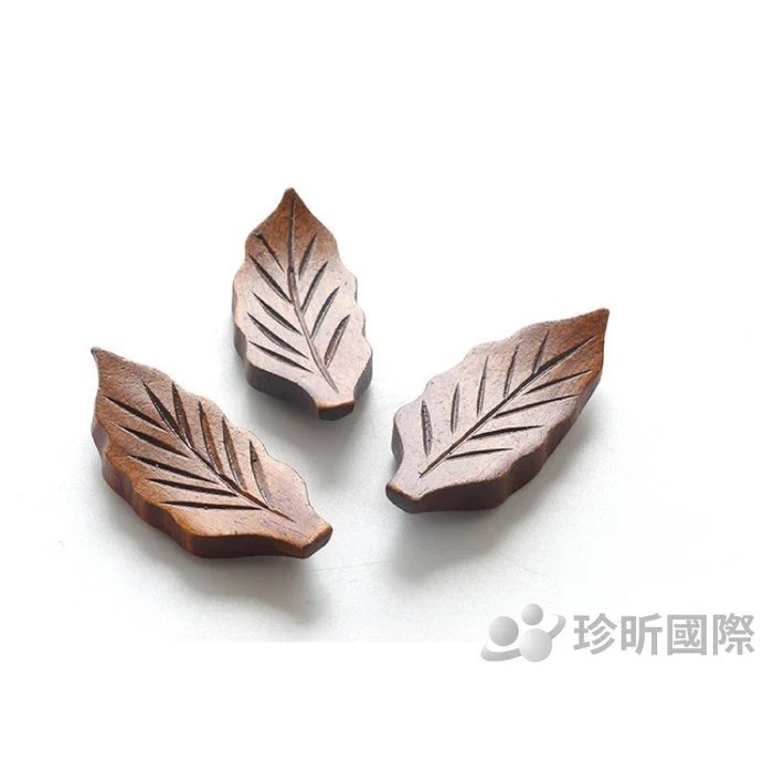 【珍昕原木】2件組 日式楠木手作樹葉造型筷子架-細節圖5