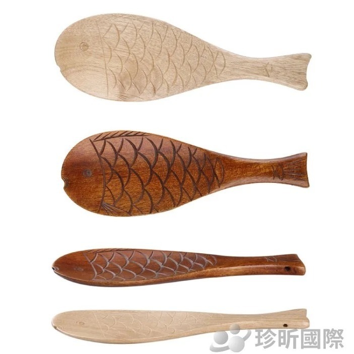 【珍昕原木】楠木日式魚造型飯匙 兩色-細節圖9