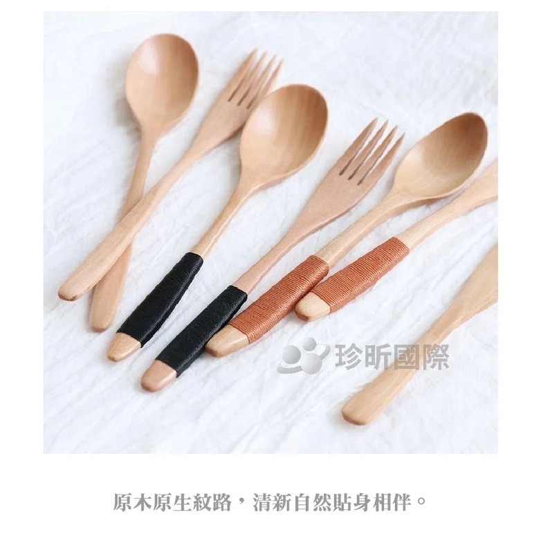 【珍昕原木】2件組 日式木質叉勺餐具套組-細節圖4