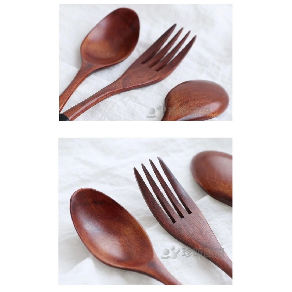 【珍昕原木】2件組 日式木質叉勺餐具套組-細節圖6