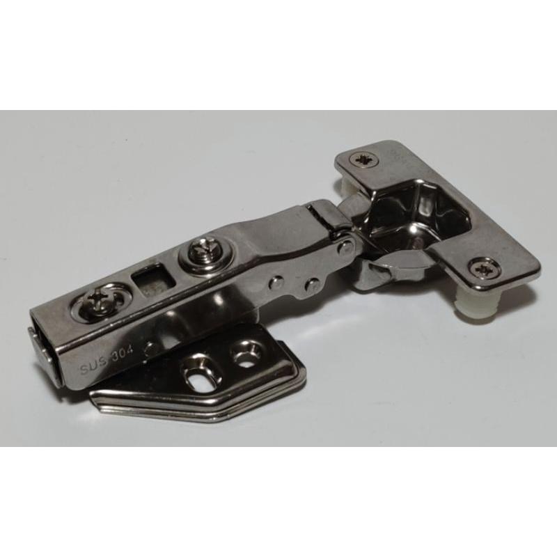 🇹🇼 JDC加厚sus304 不銹鋼緩衝鉸鏈可拆式 寸15 3分6分入柱西德鉸鏈四孔加寬加厚適用餐櫃廚櫃書櫃台灣快速出貨-細節圖5