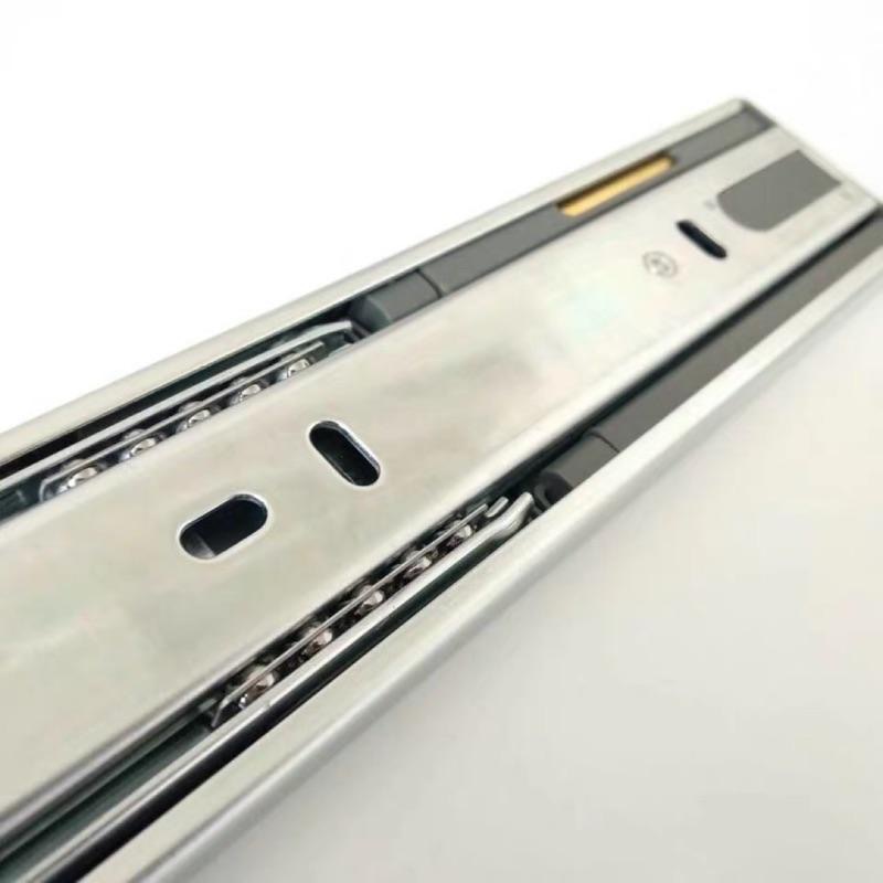 🇹🇼YNQ 緩衝三節滑軌 可拆 鋼珠靜音滑軌 系統櫃 櫥櫃 家具 300～500-細節圖2