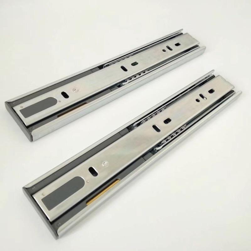 🇹🇼YNQ 緩衝三節滑軌 可拆 鋼珠靜音滑軌 系統櫃 櫥櫃 家具 300～500-細節圖3