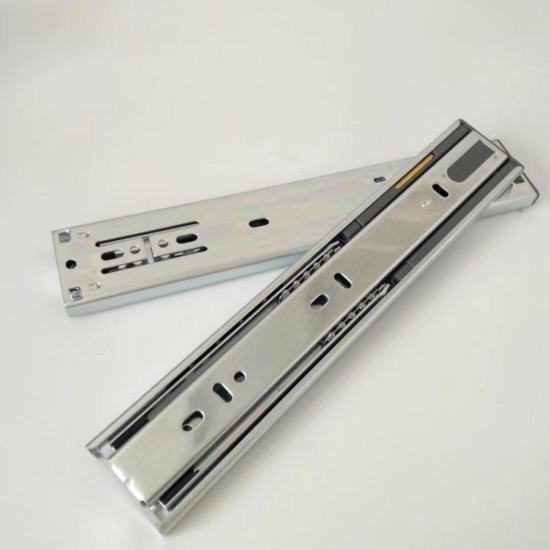 🇹🇼YNQ 緩衝三節滑軌 可拆 鋼珠靜音滑軌 系統櫃 櫥櫃 家具 300～500-細節圖5