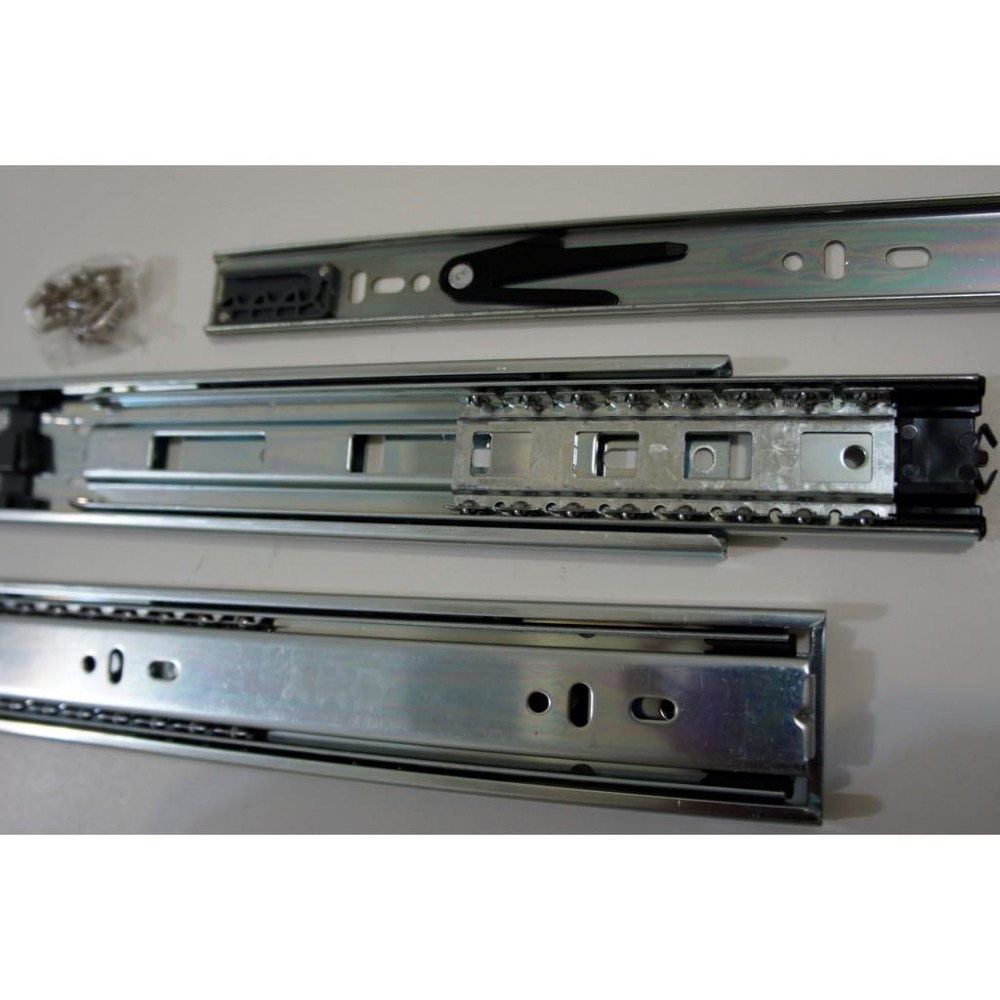 🇹🇼YNQ 緩衝三節滑軌 可拆 鋼珠靜音滑軌 系統櫃 櫥櫃 家具 300～500-細節圖7