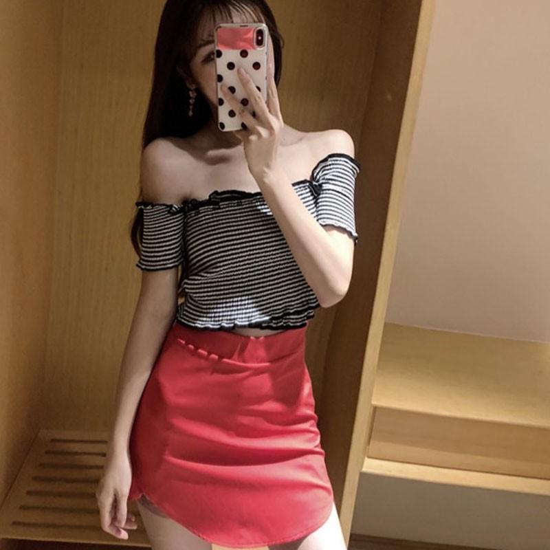 一字領上衣  露肩上衣 短版上衣🔸-細節圖6