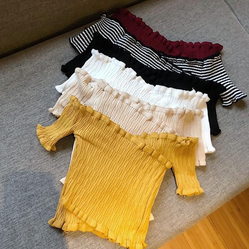 一字領上衣  露肩上衣 短版上衣🔸-細節圖7