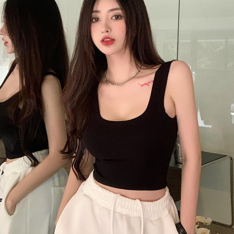 ✨台灣現貨✨U型美背 吊带背心 带胸垫-細節圖3
