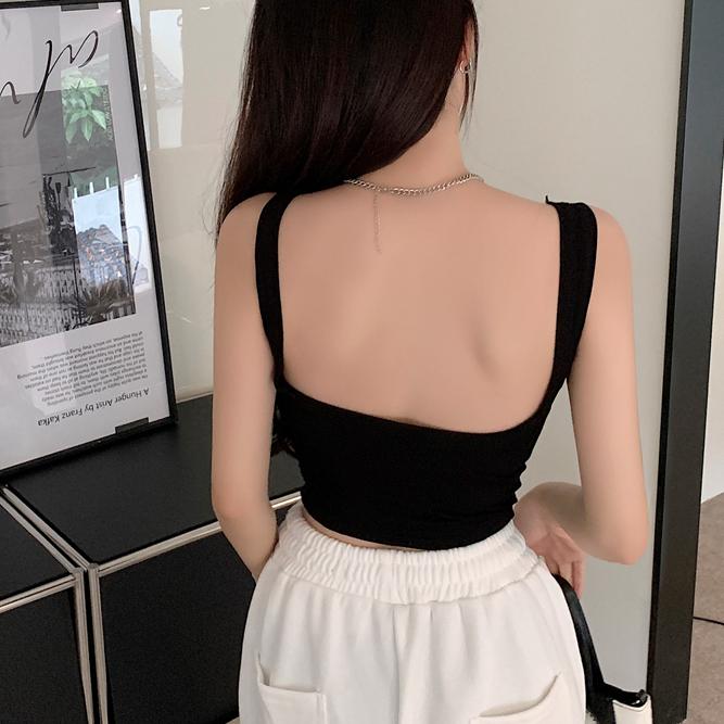 ✨台灣現貨✨U型美背 吊带背心 带胸垫-細節圖4