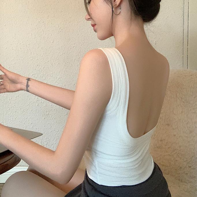 ✨台灣現貨✨U型美背 吊带背心 带胸垫-細節圖6