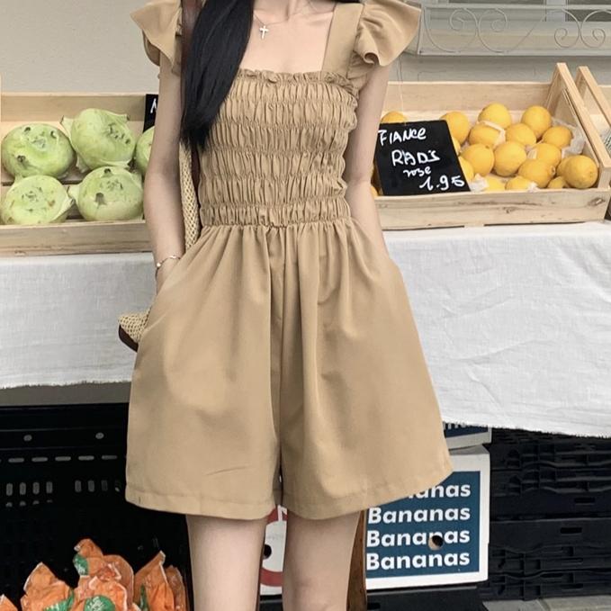 簡約風 高腰闊腿 連身褲-細節圖4