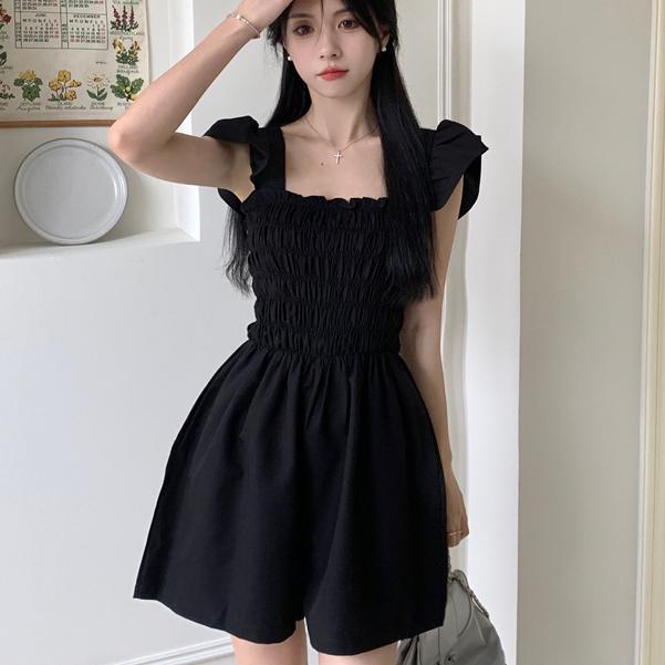 簡約風 高腰闊腿 連身褲-細節圖5